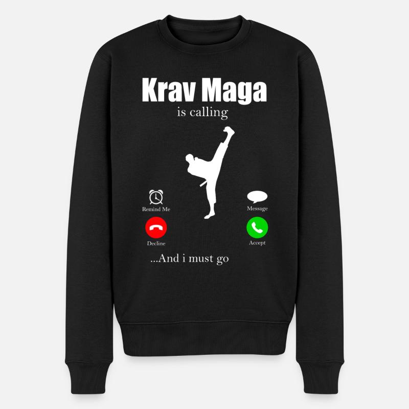 KravMaga - Pull Premium bio Homme - noir
