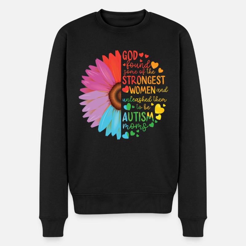 Autismus Bewusstsein - Männer Premium Bio Pullover - Schwarz