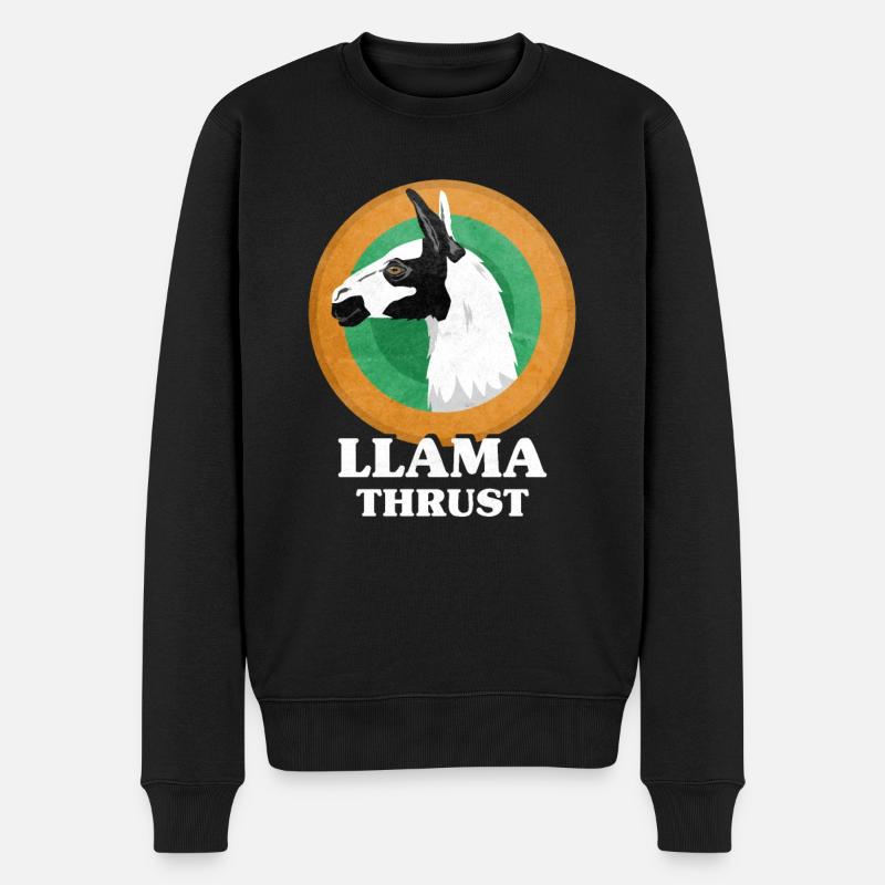 Llamathrust Llama Lama Thrust - Pull Premium bio Homme - noir