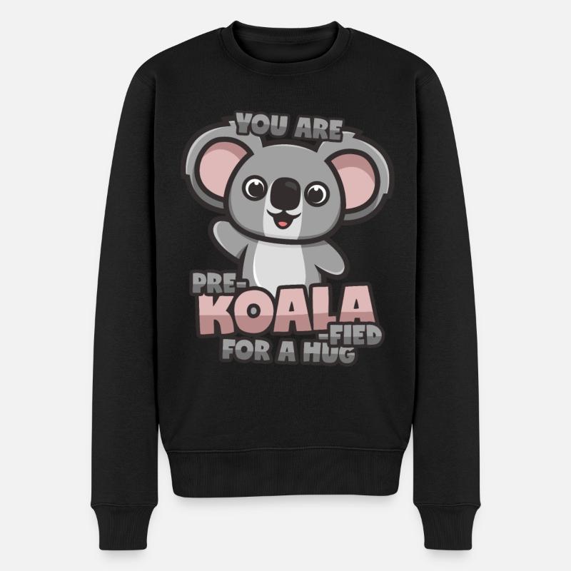 Koala accolade - Pull Premium bio Homme - noir