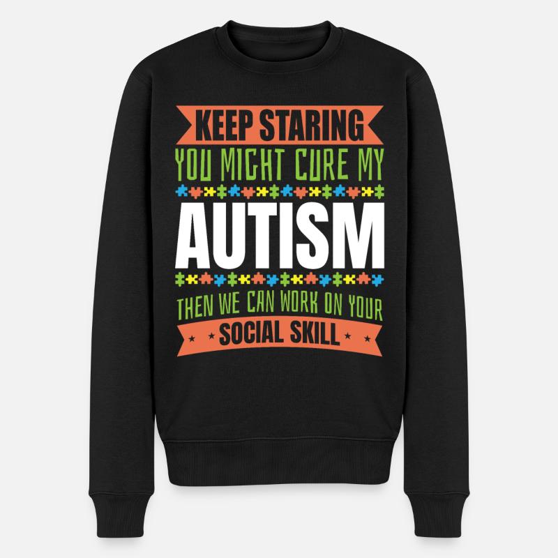 Autisme Conscience - Pull Premium bio Homme - noir