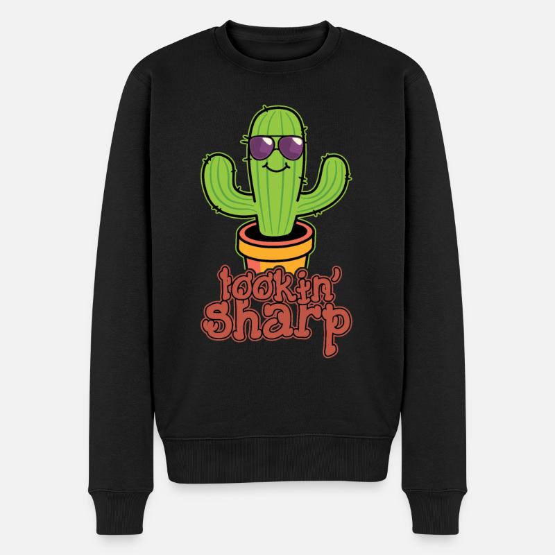 Cactus Plante Looking Sharp - Pull Premium bio Homme - noir