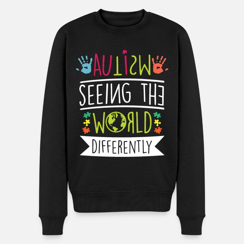 Autisme Conscience - Pull Premium bio Homme - noir