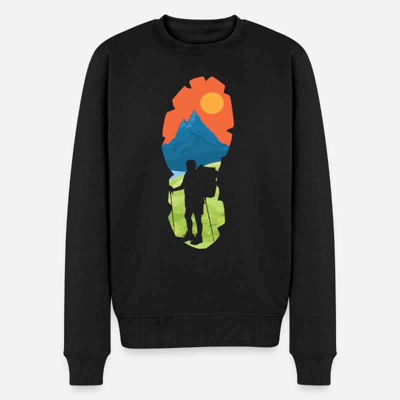 Randonner - Pull Premium bio Homme - noir