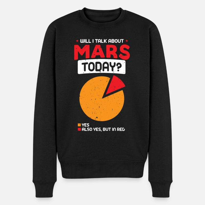 Mars - Männer Premium Bio Pullover - Schwarz