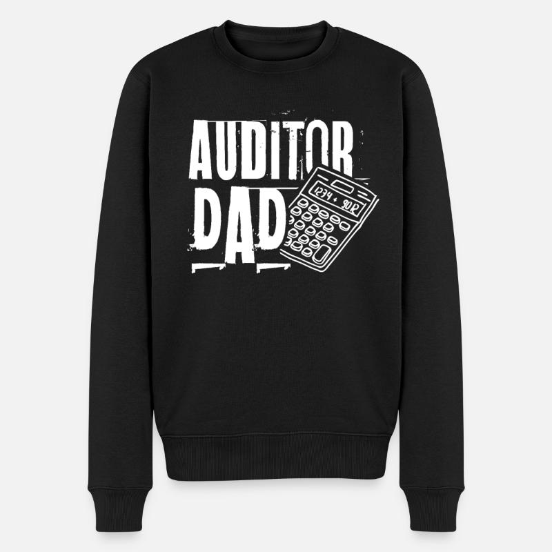 Wirtschaftsprüfer Papa Buchprüfer Rechnungsprüfer - Männer Premium Bio Pullover - Schwarz