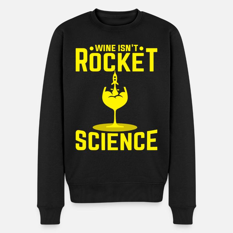 Wine Rocket Science - Pull Premium bio Homme - noir