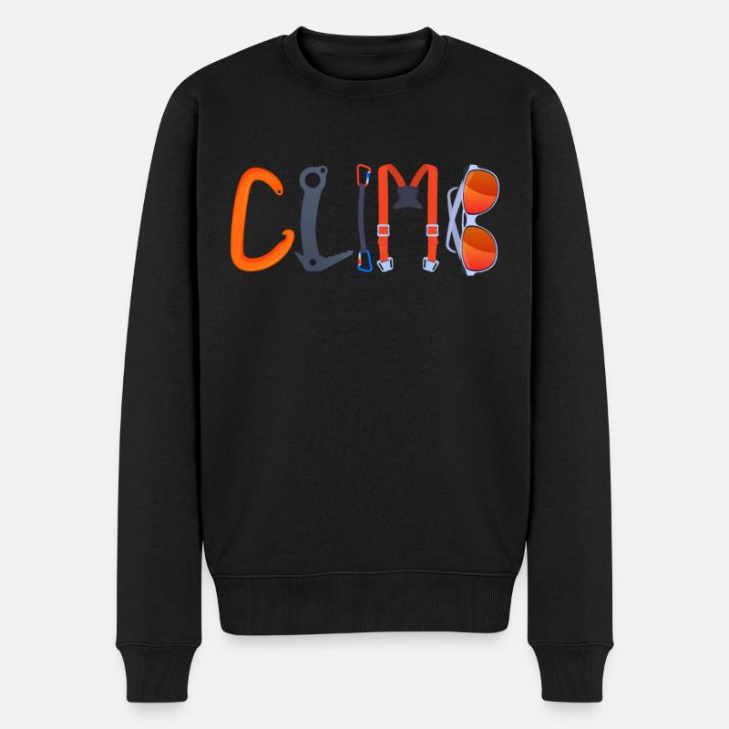 Rock Climbing Climber Climb - Pull Premium bio Homme - noir