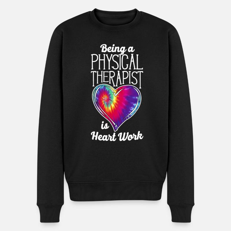 Physical Therapist Therapy - Männer Premium Bio Pullover - Schwarz
