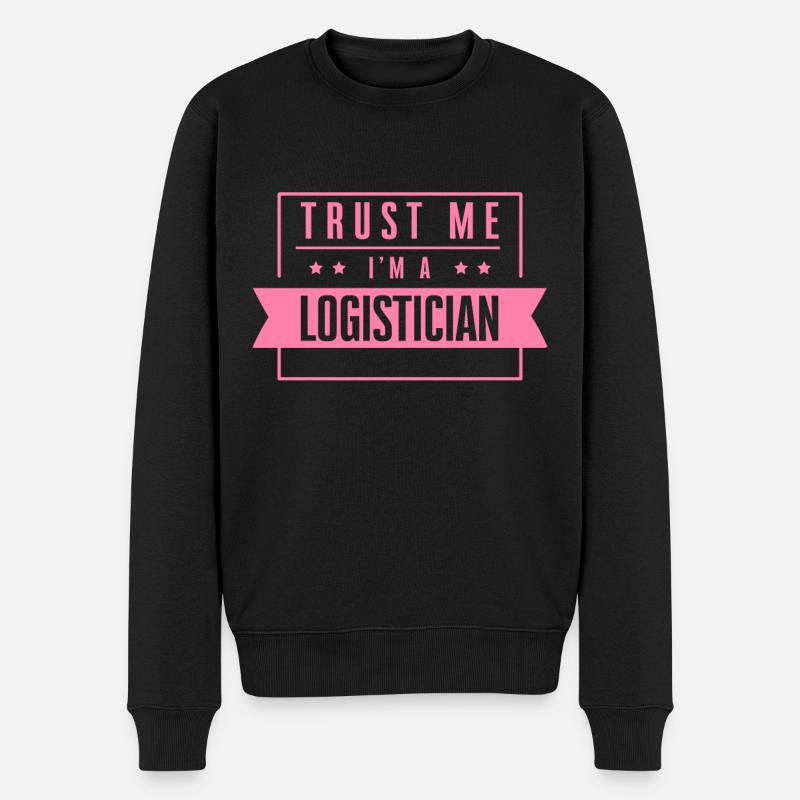Je me fais confiance je suis logisticien logisticien - Pull Premium bio Homme - noir