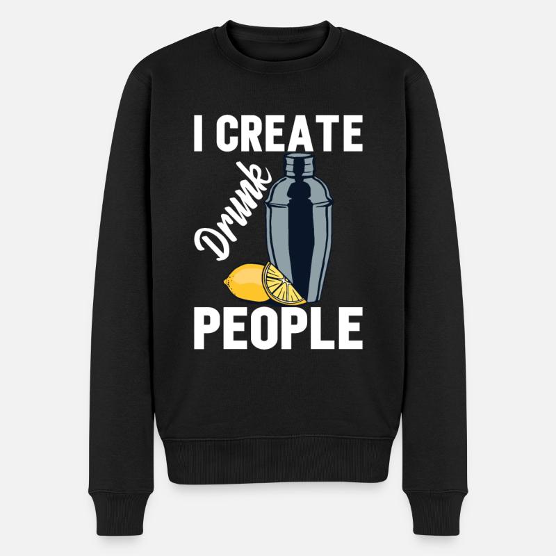 Barman Bartender Bartender Gift - Men's Premium Organic Jumper - black