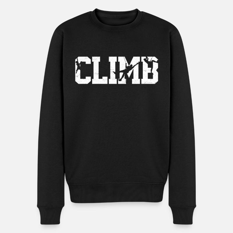 Rock Climbing Climber Climb - Pull Premium bio Homme - noir
