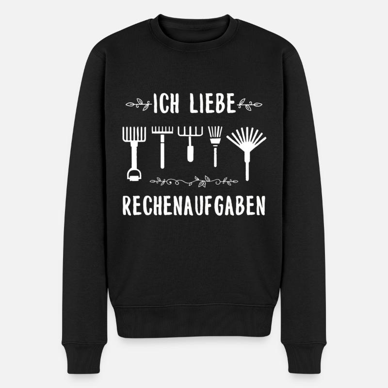 Garten - Männer Premium Bio Pullover - Schwarz