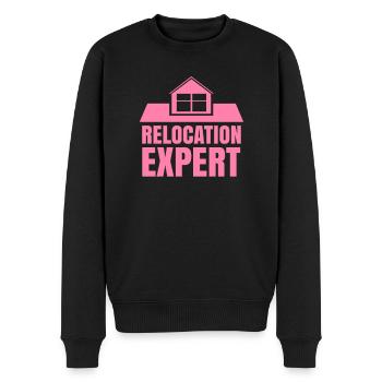 Umzug Experte Umziehen Umzüge Umzugsfirma - Männer Premium Bio Pullover - Schwarz - Vorne - Nico (187cm)