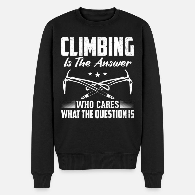 Rock Climbing Climber Climbing Is - Pull Premium bio Homme - noir