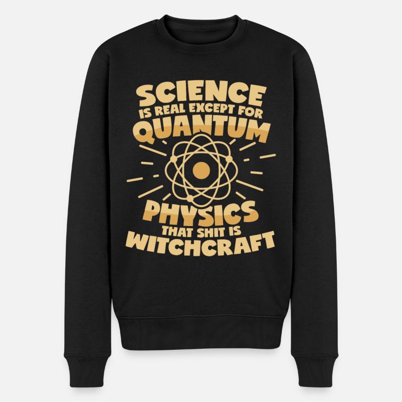 Quantenphysik - Männer Premium Bio Pullover - Schwarz