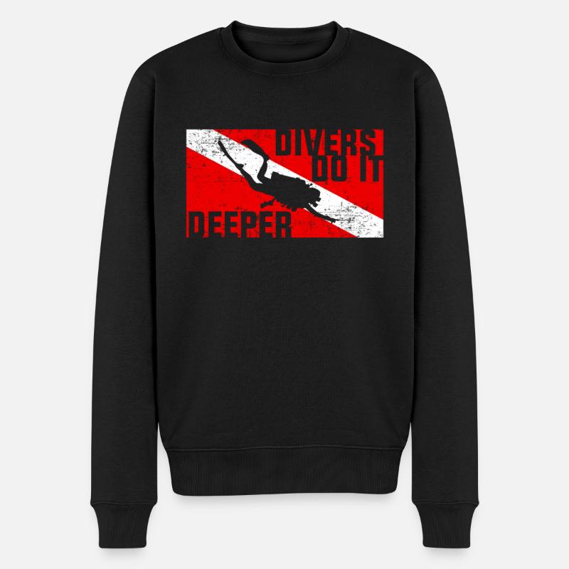 Scuba Diving Diver Dive Flag - Pull Premium bio Homme - noir