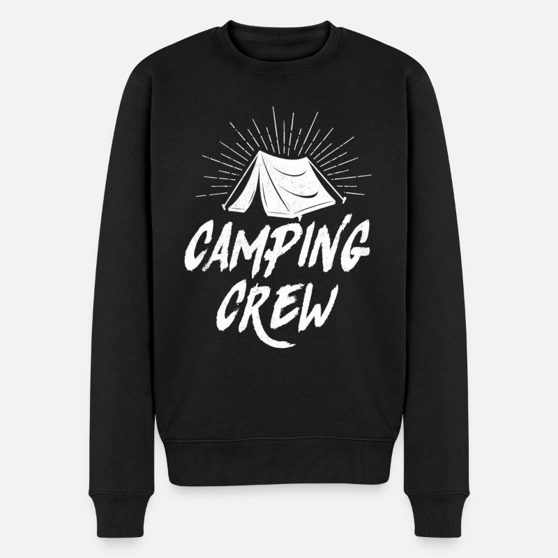 Camping Crew Tent - Pull Premium bio Homme - noir