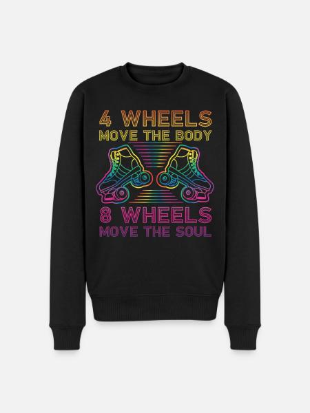 Cool Roller Skating Skate Girl - Men's Premium Organic Jumper - black