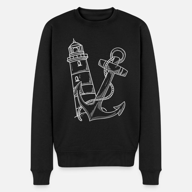 Phare Ancre Maritim - Pull Premium bio Homme - noir