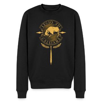Legio VII Galbiana - Römische Legion - Männer Premium Bio Pullover - Schwarz - Vorne - Nico (187cm)