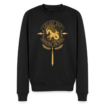 Legio XIV Martia Victrix - Légion romaine - Pull Premium bio Homme - noir - Devant - Nico (187cm)