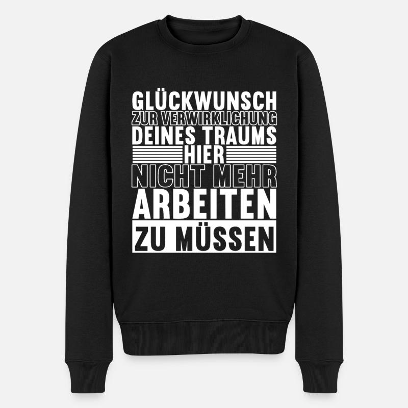Abschiedsgeschenk Kollegen Jobwechsel - Männer Premium Bio Pullover - Schwarz