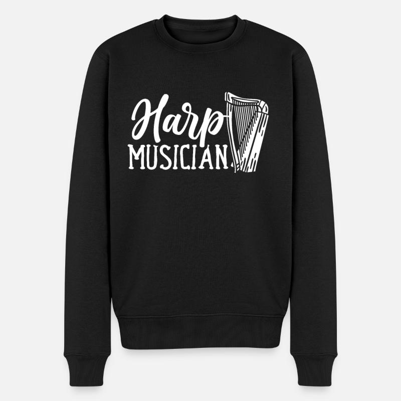 Harpiste Harpiste Harpiste - Pull Premium bio Homme - noir