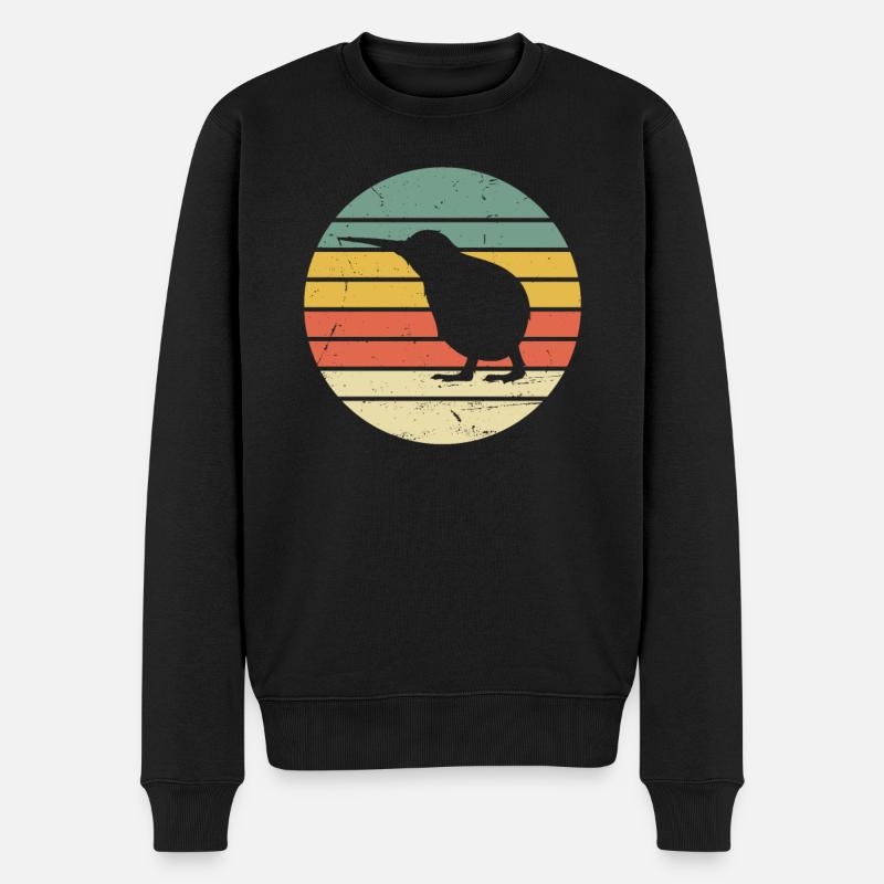Kiwi Vogel - Pull Premium bio Homme - noir