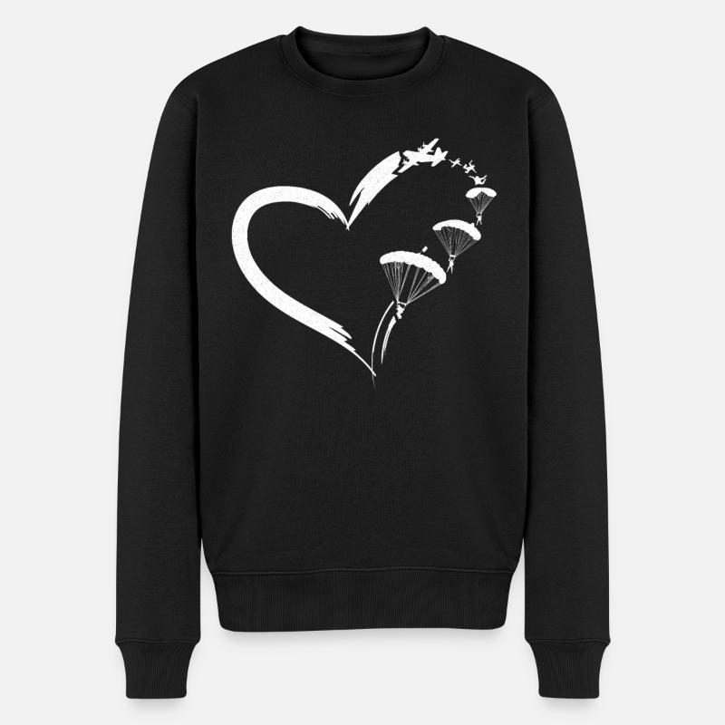 Parachutisme Parachute Parapente - Pull Premium bio Homme - noir
