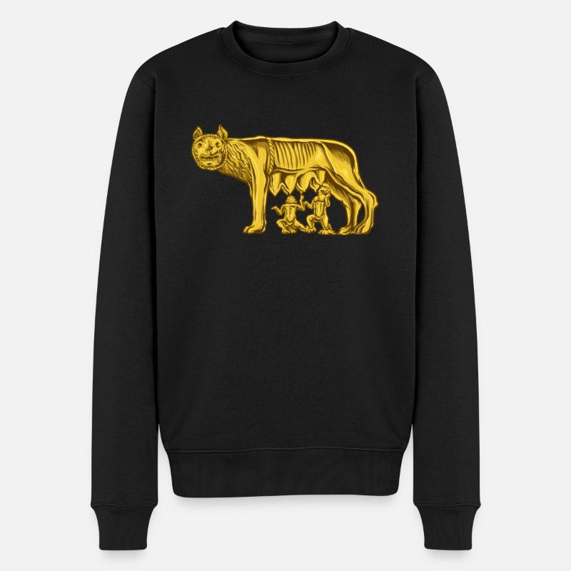 Loup du Capitole - Pull Premium bio Homme - noir