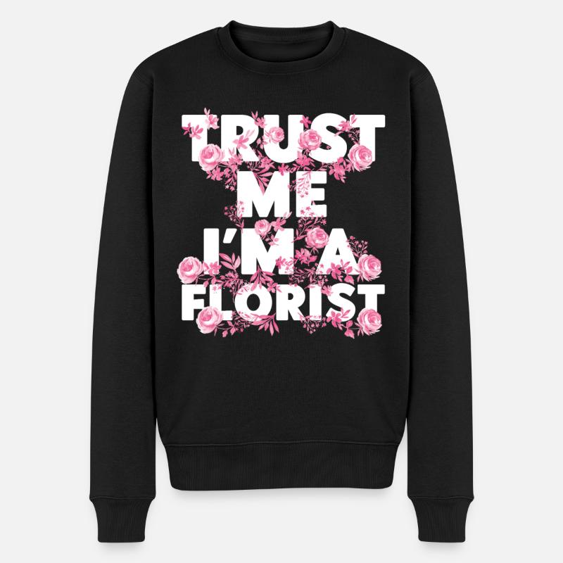 Fleuriste Bouquet Floral - Pull Premium bio Homme - noir