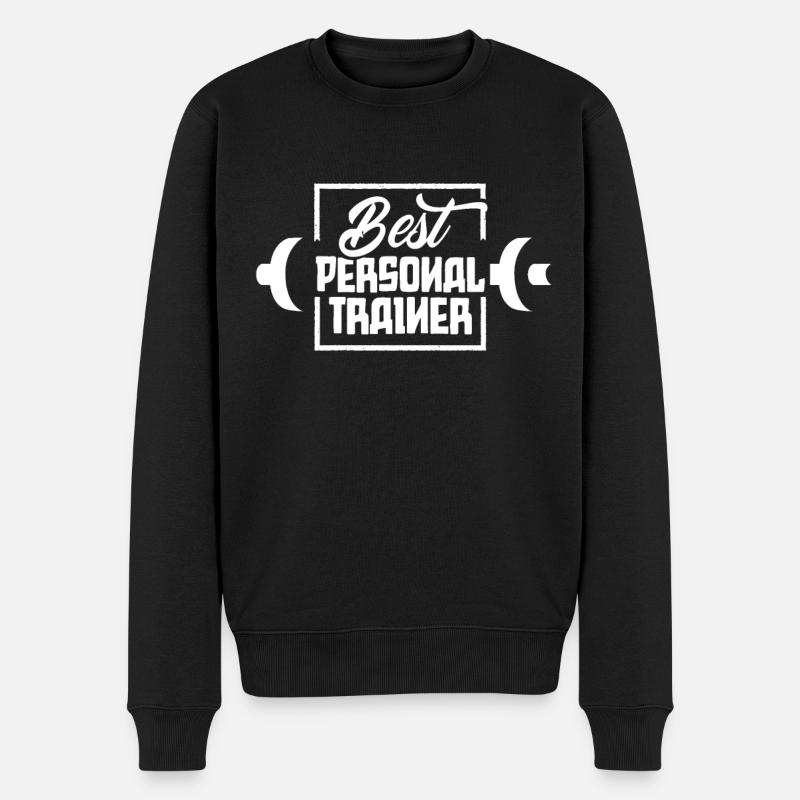 Bester Personal Trainer Fitnesstrainer Fitness - Männer Premium Bio Pullover - Schwarz