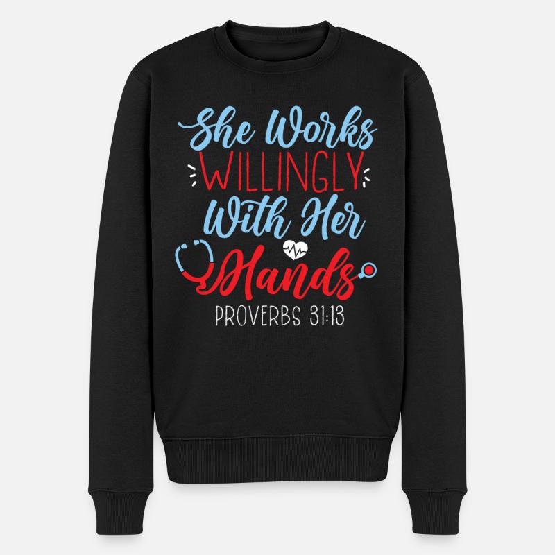 Bible d’assistant médical certifié - Pull Premium bio Homme - noir