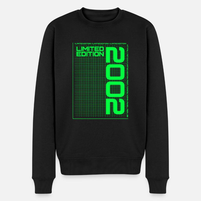 Limited Edition Grid 2002 - Geburtstag - Männer Premium Bio Pullover - Schwarz