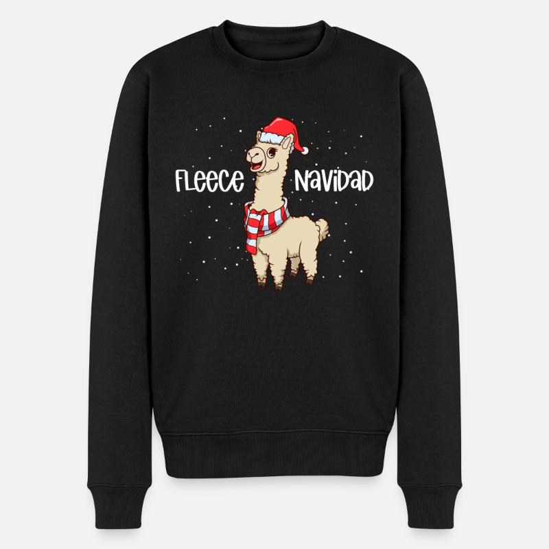 Agneau de Noël - Polaire Navidad - Pull Premium bio Homme - noir