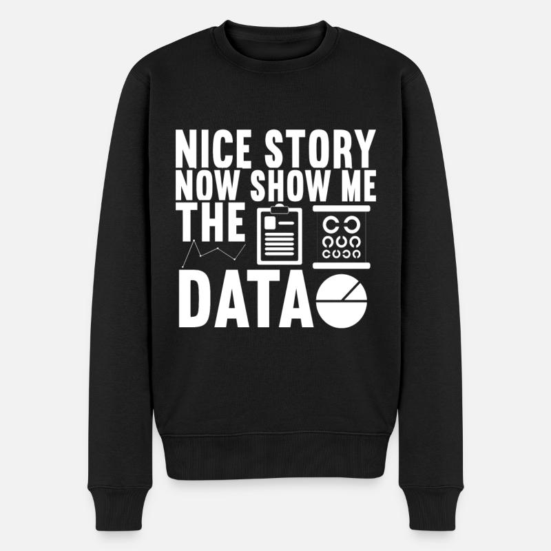 Data Scientist Data Analyst - Männer Premium Bio Pullover - Schwarz