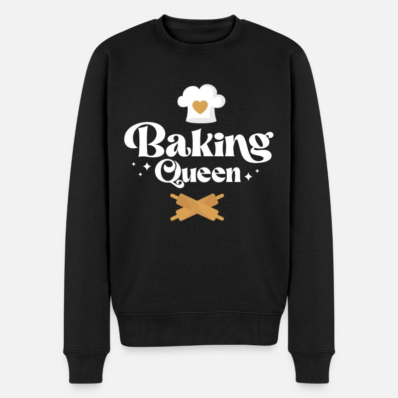 Bake Baking Baking Queen - Men's Premium Organic Jumper - black