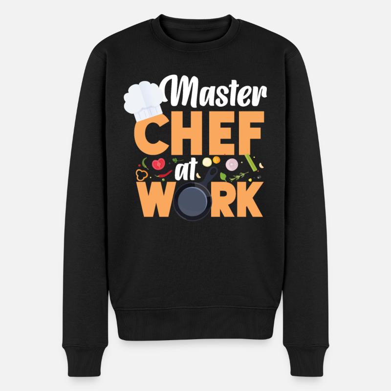 Cooking Cook Kitchen Chef Master - Männer Premium Bio Pullover - Schwarz