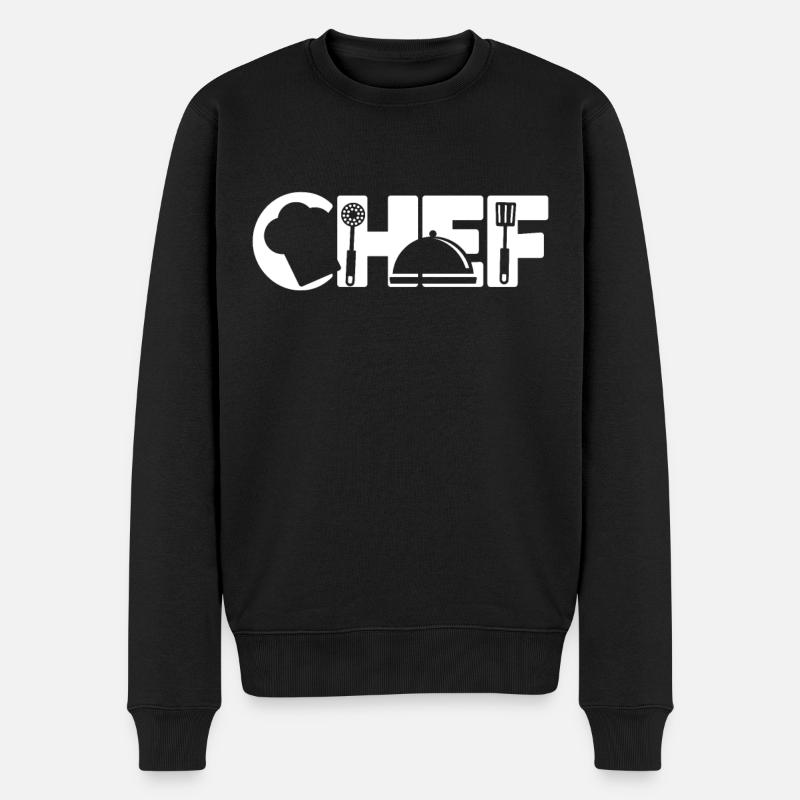 Cuisine Cuisine Chef Chef - Pull Premium bio Homme - noir