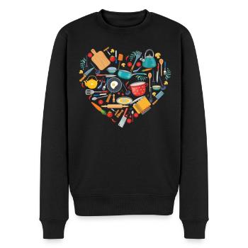 Cuisine Cook Heart Tools Cuisine - Pull Premium bio Homme - noir - Devant - Nico (187cm)
