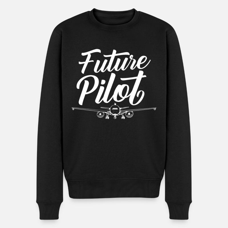 Future Pilot Pilot - Men's Premium Organic Jumper - black