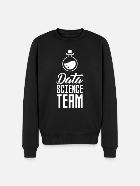 Team Datenwissenschaft Datenwissenschaftler Daten - Männer Premium Bio Pullover - Schwarz