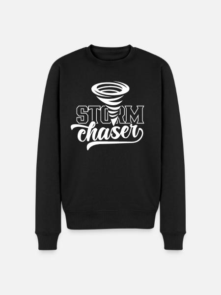 Storm Chaser Storm Chasing Storm Hunt - Maglione ecologico premium da uomo - nero