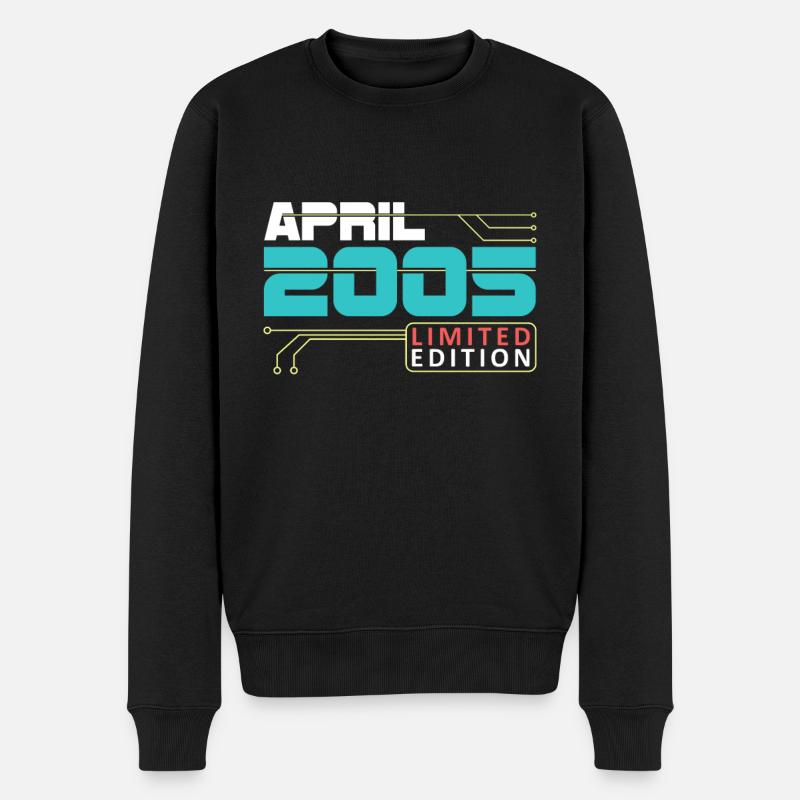Avril 2005 - Anniversaire en avril - Pull Premium bio Homme - noir