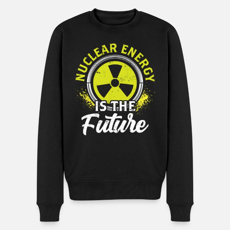 L’énergie nucléaire est l’avenir L’énergie nucléaire L’énergie nucléaire - Pull Premium bio Homme - noir