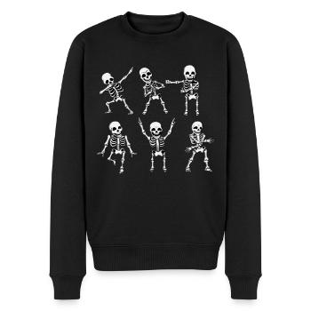 Halloween Radiologe Radiologen Radiologie Skelett - Männer Premium Bio Pullover - Schwarz - Vorne - Nico (187cm)