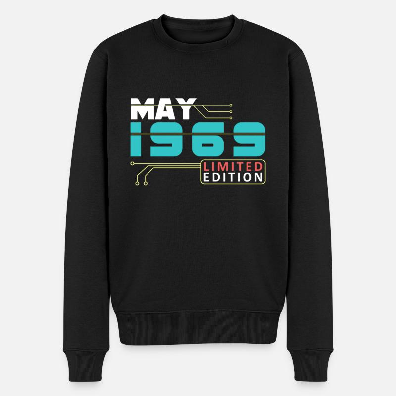 Mai 1969 - Anniversaire en mai - Pull Premium bio Homme - noir