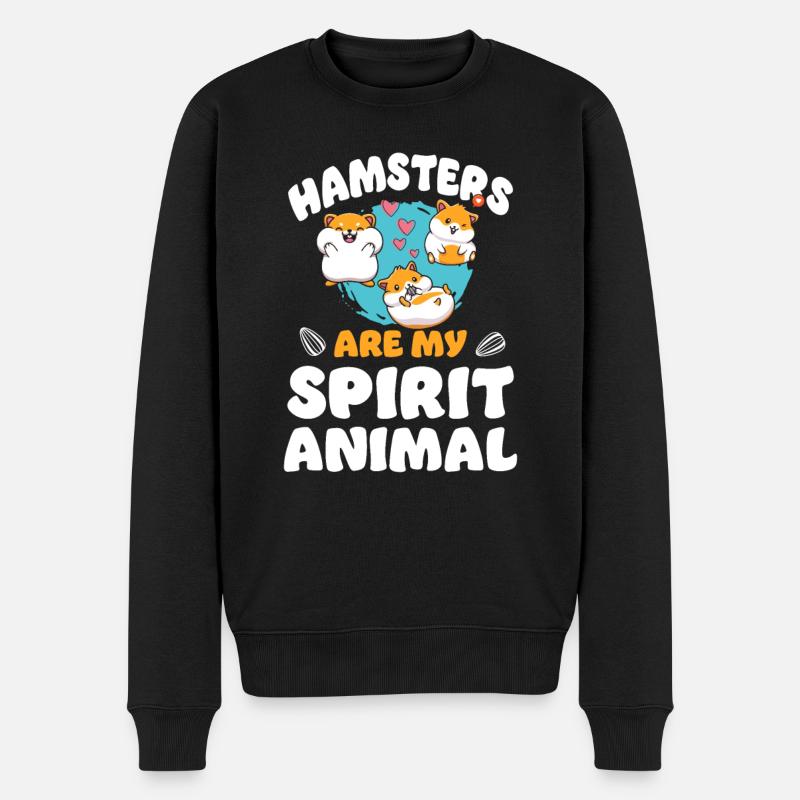 Les hamsters sont mon - Pull Premium bio Homme - noir