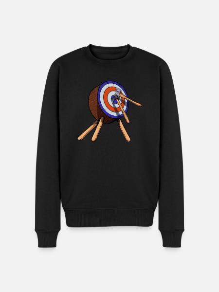 Axes in Target - Throw Axe - Men's Premium Organic Jumper - black